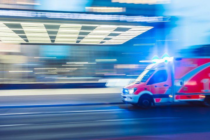 Rettungswagen im Einsatz