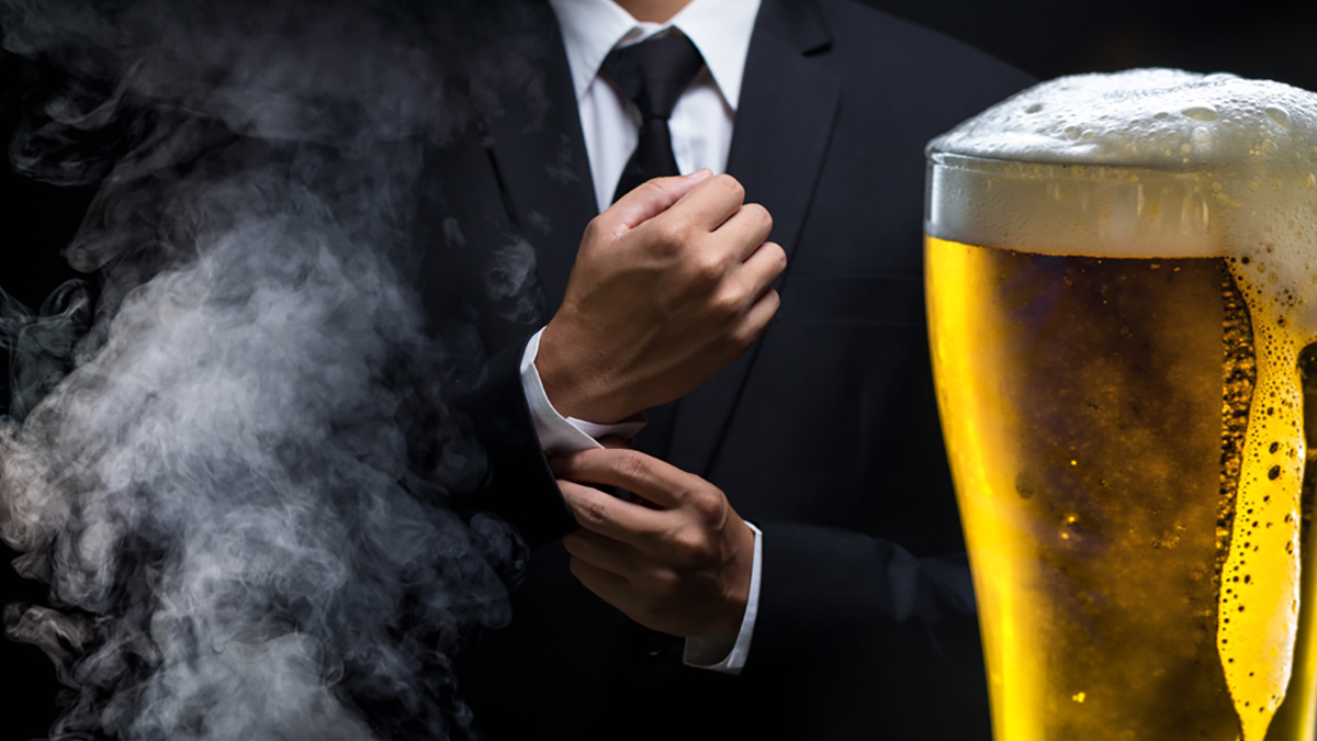 Tabakindustrie-Alkoholindustrie-Symbolbild