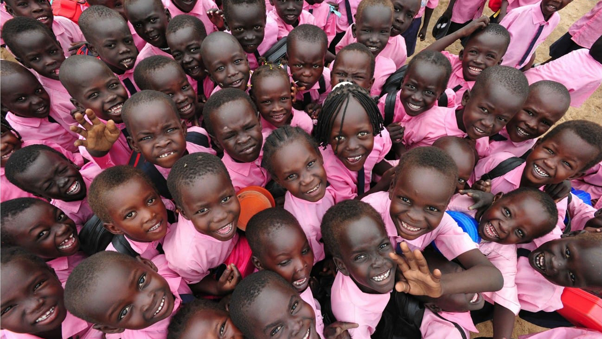 Gruppe afrikanischer Kinder
