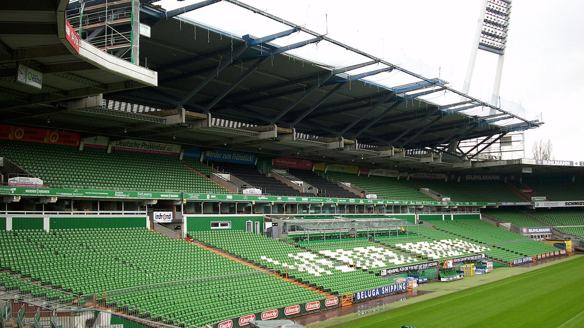 Weserstadion Bremen, Blick auf Tribüne