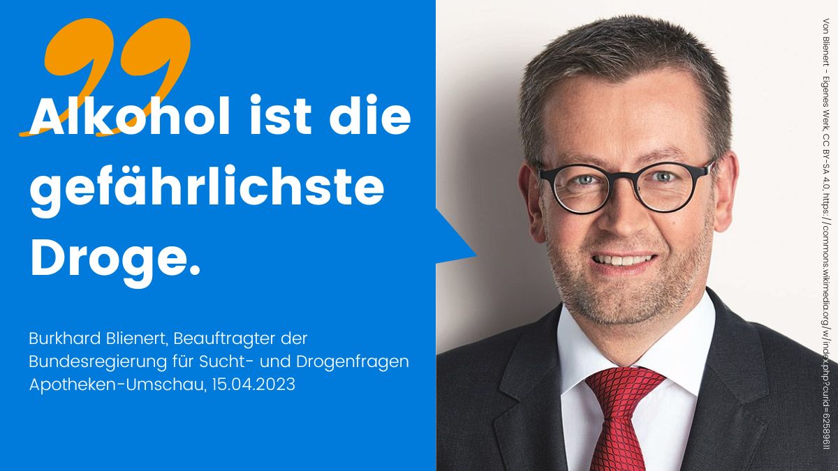 Burkhard Blienert mit Zitat 'Alkohol ist die gefährlichste Droge'
