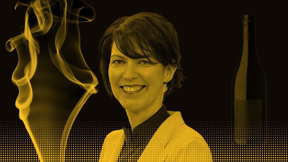 Diageo-Chefin Debra Crew zwischen Tabakrauch und Weinflasche