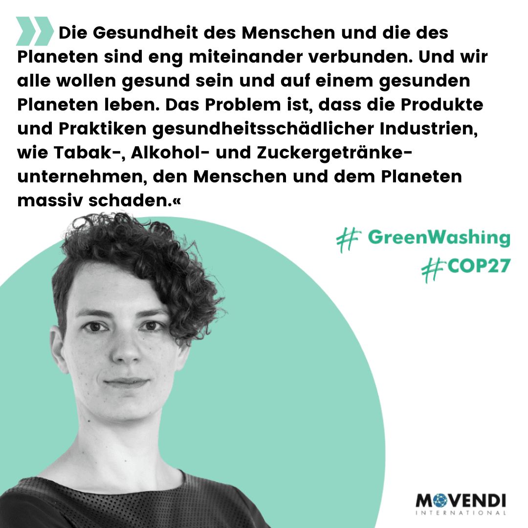 Kristína Šperková mit Zitat zur Klimakonferenz