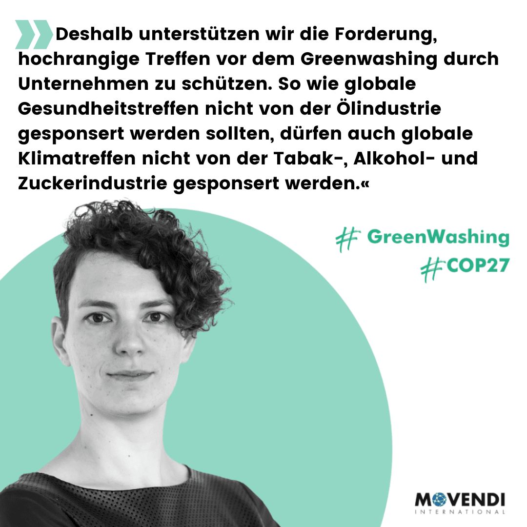 Kristína Šperková mit Zitat zur Klimakonferenz