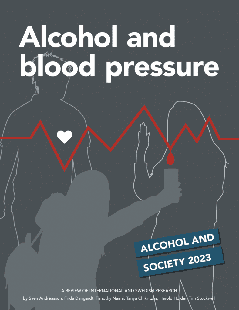 Titelseite des Berichts 'Alcohol and blood pressure'