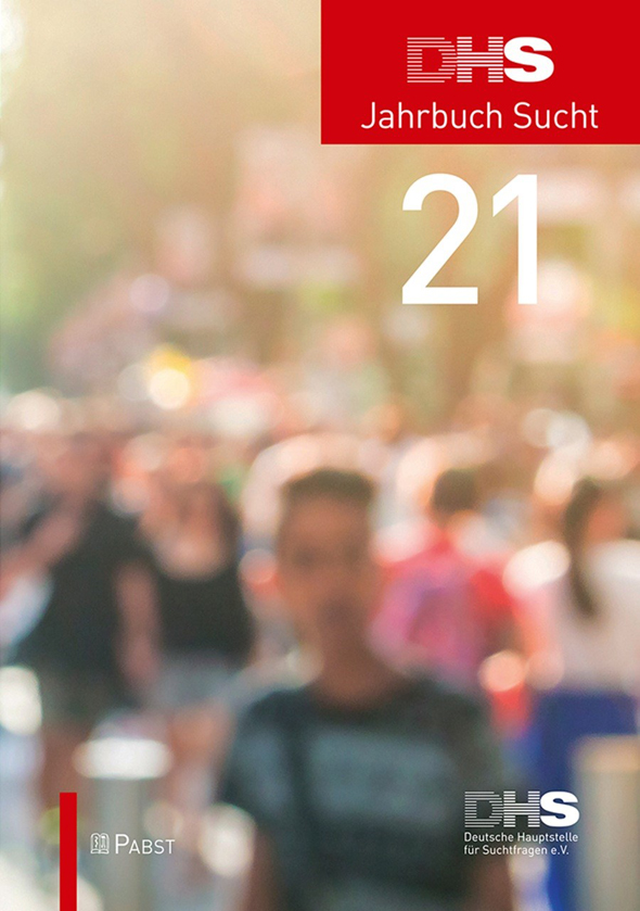 Titelbild des DHS-Jahrbuchs Sucht 2021
