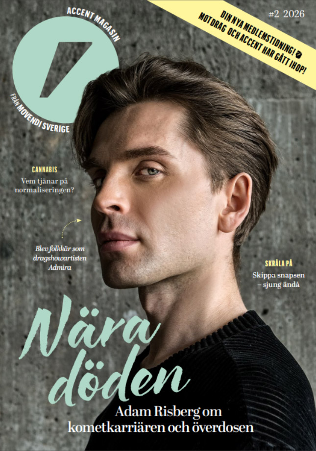 Das Magazin-Cover von 'Accent' (Ausgabe 2/2016) zeigt den schwedischen Schauspieler Adam Risberg als Cover-Star.