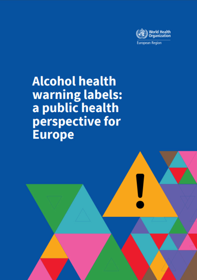 Titelseite 'Alcohol health warning labels: a public health perspective for Europe'