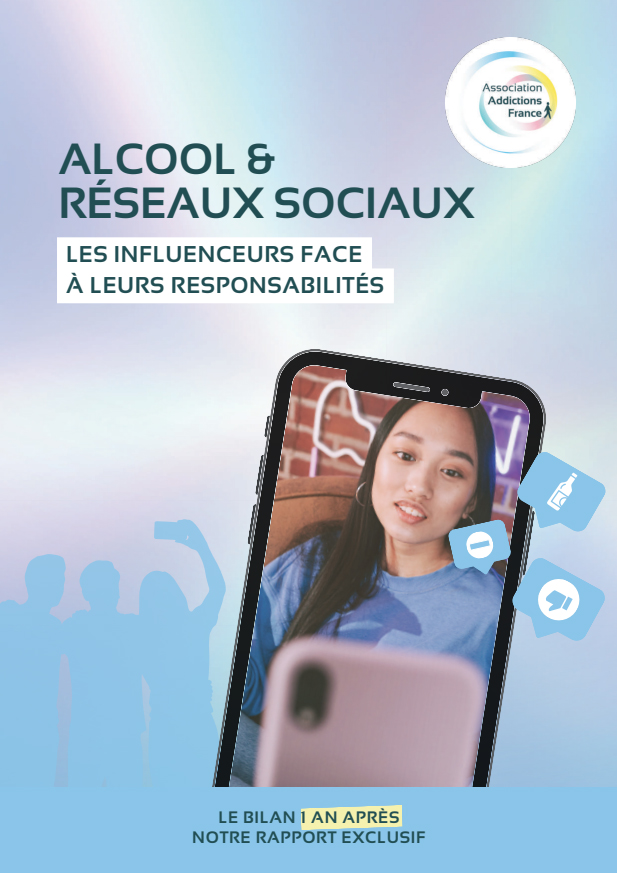 Titelseite von 'Alcool et Réseaux Sociaux'.