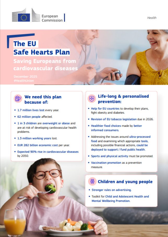 Titelseite 'The EU Safe Hearts Plan'.