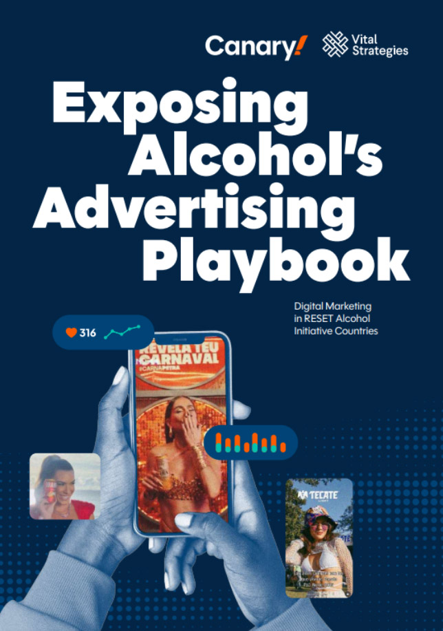 Titelseite von »Exposing Alcohol's Advertising Playvook«.