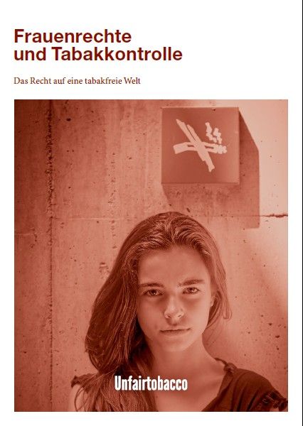 Titelseite der Broschüre "Frauenrechte und Tabakkontrolle"