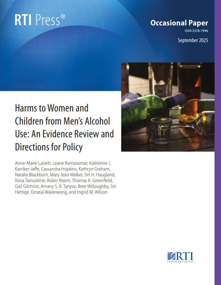 Titelseite Harms to women and children from men’s alcohol use