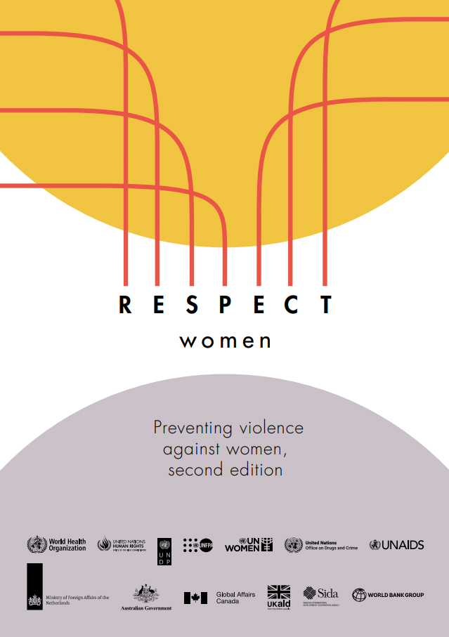 Titelseite von 'RESPECT Women: preventing violence against women framework'.