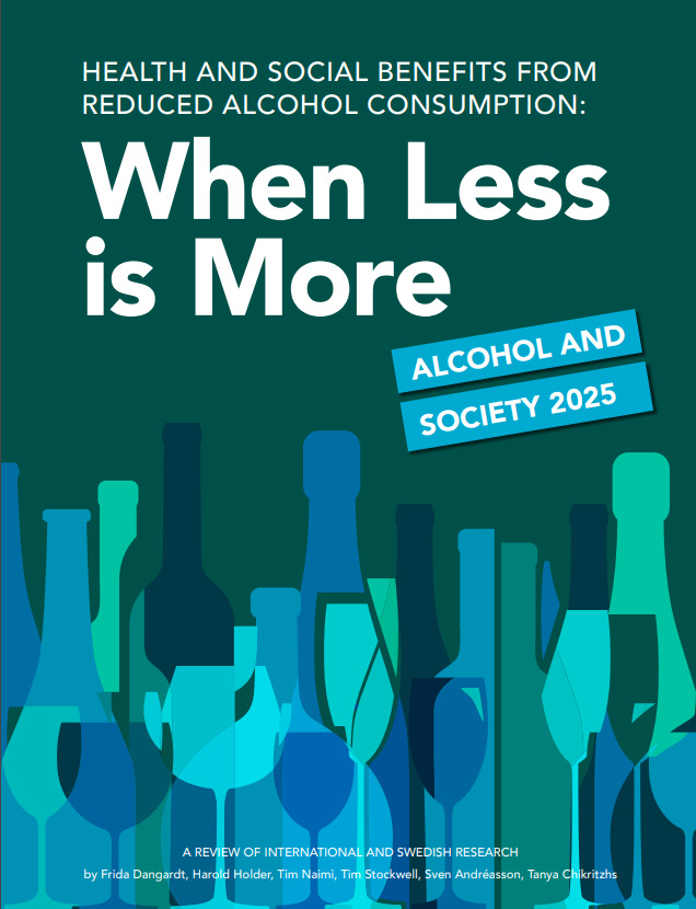 Titelseite 'Health and Social Benefits from Reduced Alcohol Consumption: When Less is More'.