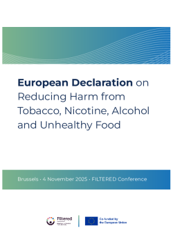 European Declaration on Reducing Harm from Tobacco, Nicotine, Alcohol and Unhealthy -0