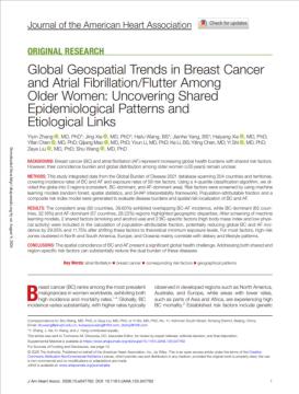 Global Geospatial Trends in Breast Cancer and Atrial Fibrillation/Flutter Among Older Women: Uncovering Shared Epidemiological Patterns and Etiological L-2