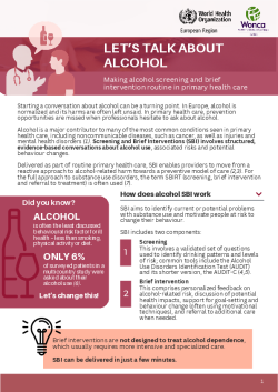 Let's talk about alcohol: making alcohol screening and brief intervention routine in primary health -0