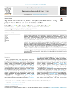 »I just saw the alcohol brand, I never really thought of the zeros«: Young people’s views of NoLo and alibi alcohol sponsor-2