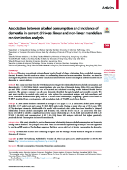association-between-alcohol-consumption-and-incidence-of-dementia-in-current-drinkers