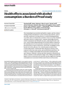 Health effects associated with alcohol consumption: a Burden of Proof s-1