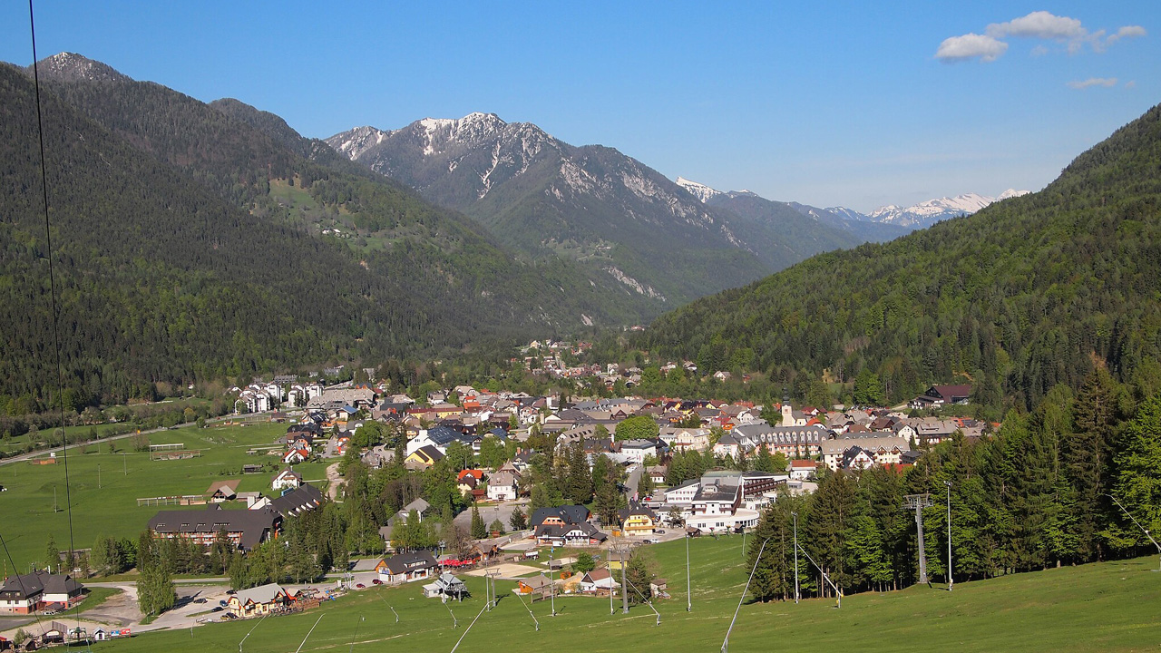 Blick auf Kranjska Gora.