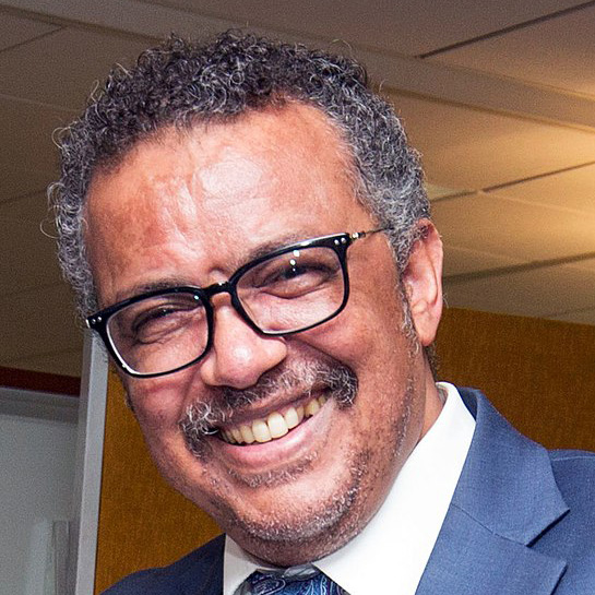 Porträt von Dr. Tedros Adhanom Ghebreyesus, Generaldirektor der Weltgesundheitsorganistion.